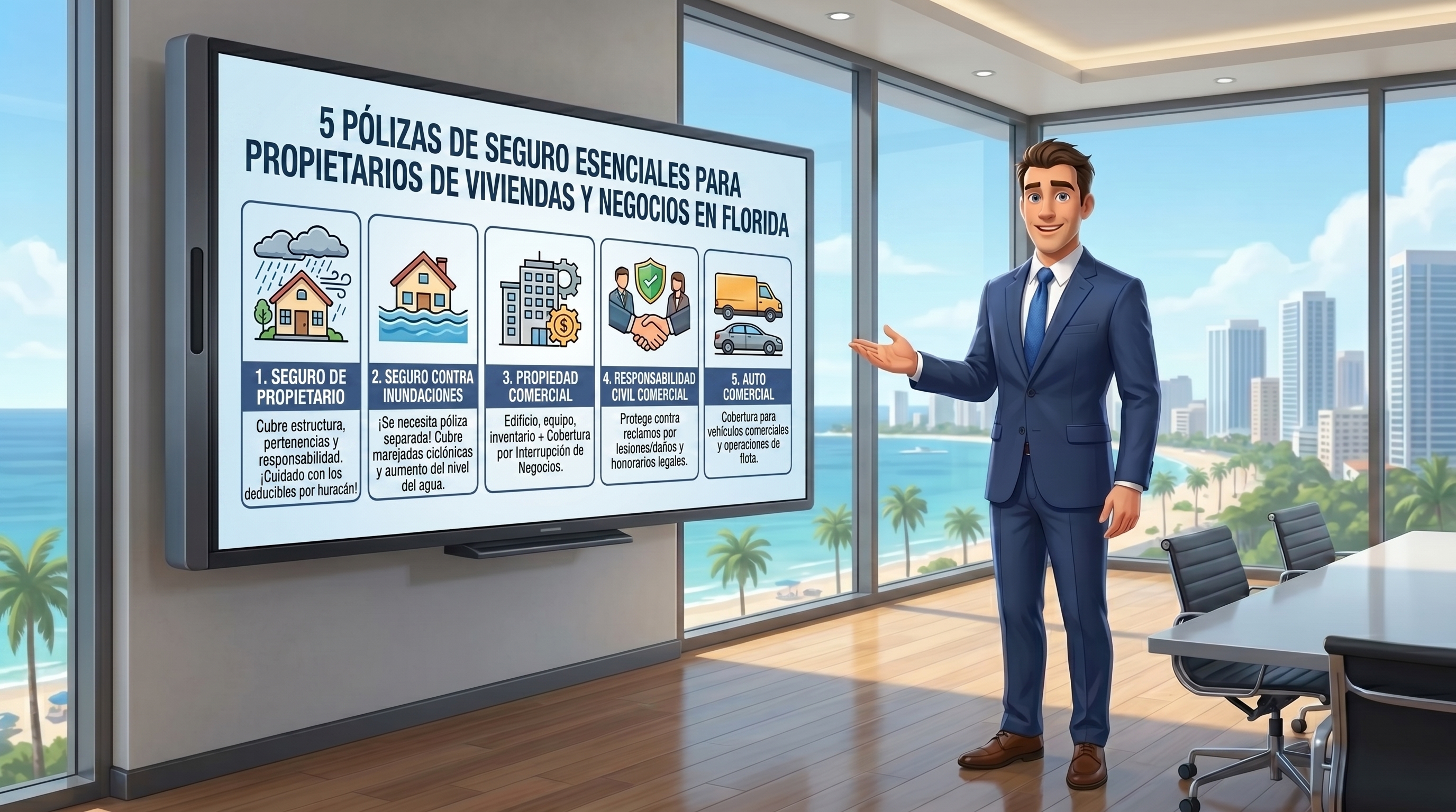 5 Pólizas de Seguro Imprescindibles para Propietarios y Negocios en Florida