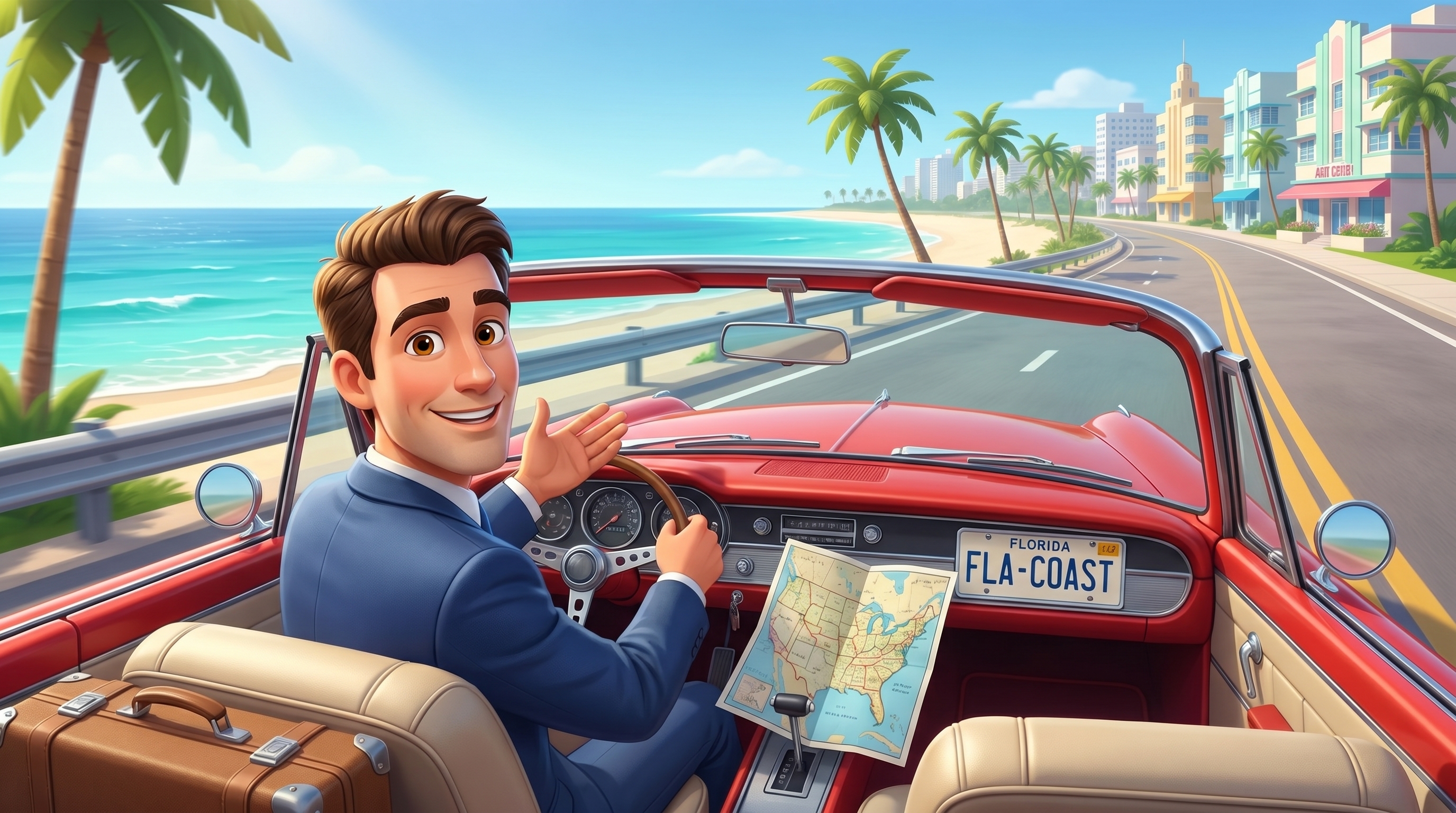 Man with tips on board